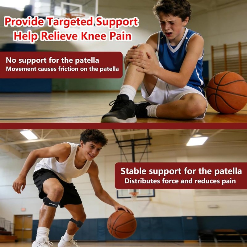 4 PCS Rodilleras Deportivas,Protector de Rodillera para Ligamentos Menisco