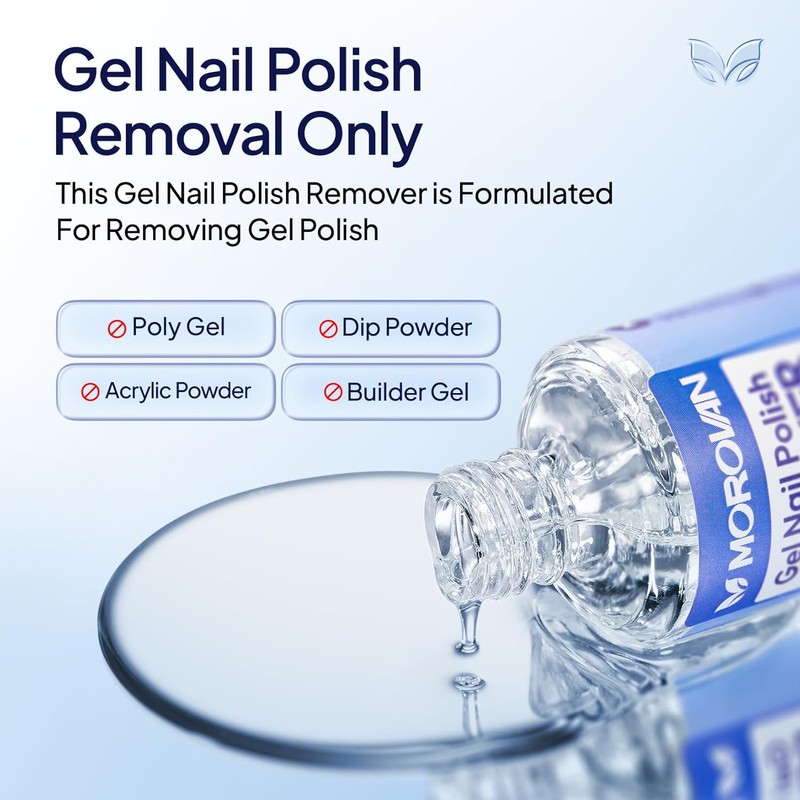 Morovan Gel Polish Remover Kit: Quick & Gentle Gel Removal