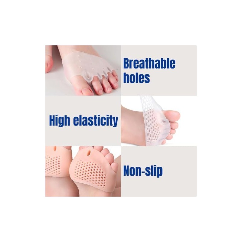 4 pares De Separadores De Dedos De Silicona, 2026 Nuevos
