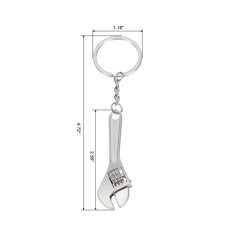 PATIKIL Mini Spanner Wrench Keychain, 2 Pack Multifunctional Hardware Tool