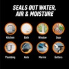 Gorilla Waterproof Caulk & Seal Silicone Sealant, 10oz Cartridge (Pack