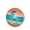 Dolphin Jumping Beach One Day at A Time Medallion Serenity