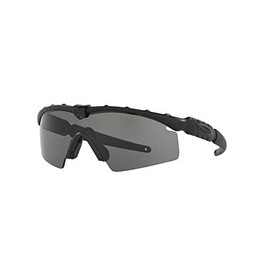 Oakley Men's Oo9046 M Frame 2.0 Strike Shield Sunglasses, Matte Black/Grey, 30 mm