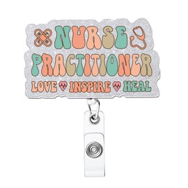 Nurse Practitioner Gifts for Women Nurses Appreciation Gift Nurses Week Gifts for Nursing Work Essentials Nursing School Students Graduation Gift Nurse Practitioner Badge Reel NP Badge Holder