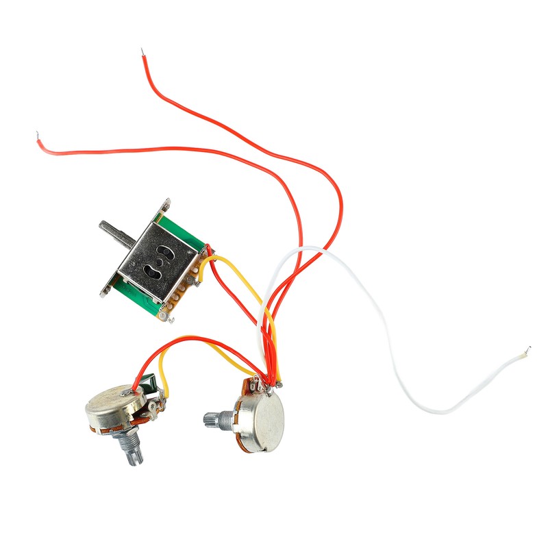3 Pickup Guitar Wiring Harness 3 Way Switch A500K B500K