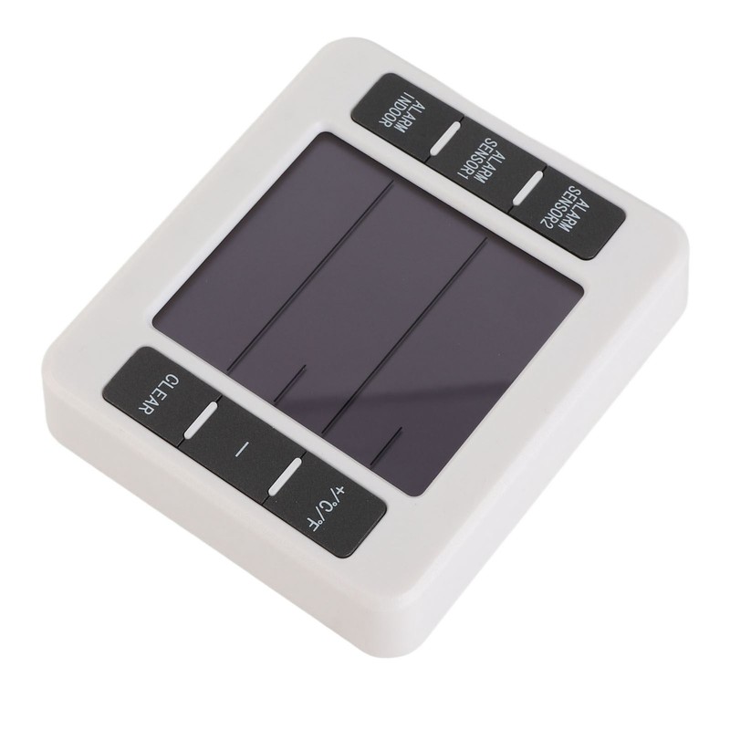 LCD Screen Thermometer with 2 Transmitters Wireless Temperature and Humidity