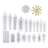 Molde De Péndulo De Resina 18pcs Moldes De Cristal De
