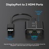 4K@60Hz Displayport to Dual HDMI Adapter Display Port to 2
