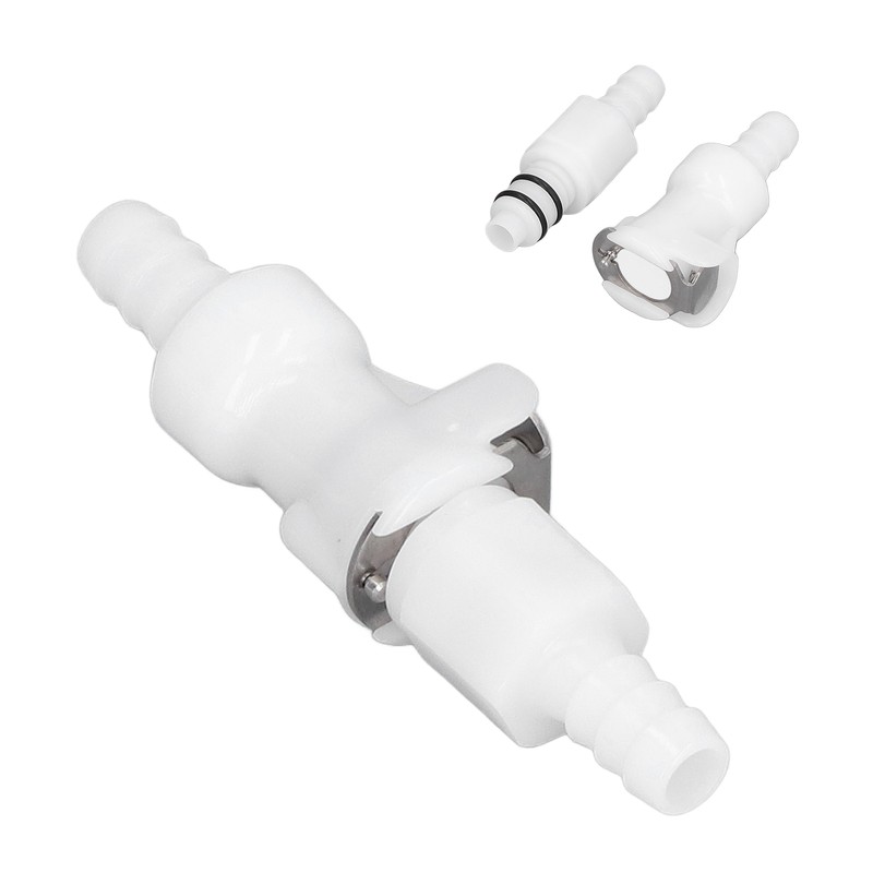 Plastic Hose Quick Connector 5/16 Tube with Shut Off Food