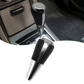 VKGUG Black Chrome Gear Shift Knob Shifter Compatible with Toyota Camry 2012-2017 Corolla 2014-2018 Rav4 2013-2017 Prius C 2012-2017 Yaris 2015-2017