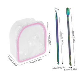 minkissy Nail Art Bowl Manicure Soak Bowl with Nail Remover for Hands Perfect for Home Professional Salons