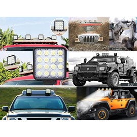 48W LED Car Work Light Auto Arbeitsleuchte Offroad Zusatzscheinwerfer Scheinwerfer Arbeitsscheinwerfer 12-24V Für Jeep, SUV, 4WD