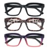 2020 VentiVenti 3 Pack Reading Glasses for Women Computer Readers