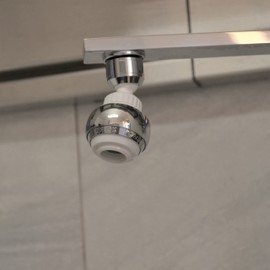 Siroflex 2525/50S Saturn Aerator Shower Tap Sprayer Kitchen Faucet Made in Italy Chrome White | Faucet Aerator with Swivel | Aerator for Water Saving Faucets and Filter