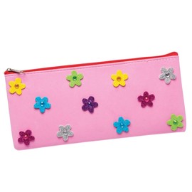 Baker Ross Foam Rubber Stickers "Flowers with Gems" (Pack of 80) - for Children to Craft and Design in Spring, 2