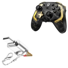 BoxWave Adapter Compatible with GameSir Kaleid Flux - Micro SD Card miniReader, USB Type-C OTG Reader USB3.0 Adapter Keychain - Metallic Silver