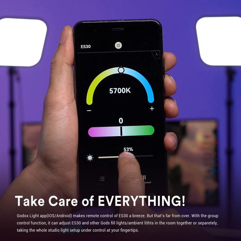 Godox ES30 E-Sport LED Light Kit with Adjustable Brightness, Broad