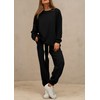 PRETTYGARDEN Women's 2 Piece Tracksuit Outfits Casual Long Sleeve Top