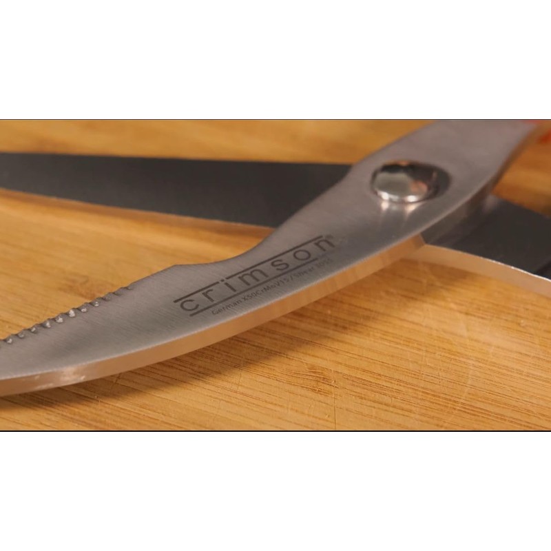 Ergo Chef Crimson Series Heavy Duty Poultry Shears - Premium