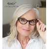Eyekepper Cateyes Damen Lesebrille (Schwarz-Transparent, 1.75)