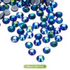 MECCANIXITY 288 Pcs Hotfix Rhinestones Flatback Crystal Glass Gems for