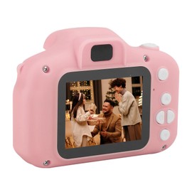 Zopsc HD Cartoon Digital Selfie Cámara de Video Digital Juguete DIY Fotos Grabación de videocámara de Video para niños Niños(Rosado)