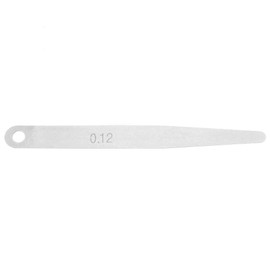5pcs Feeler Gauge 0.11mm/0.12mm Thickness Feeler Gauge Metric Filler Thickness Gage Measurement Tool(0.12)