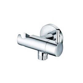 Design WC/Bidet Hand Shower Complete Set with Shut-Off Valve Round