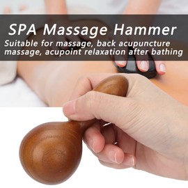 Massage Holz Massagepilz, Massageroller Holz Lymphatic Drainage Anti Cellulite Massagegerät Anticellulite Geräte für SPA Akupunktur Massage Portable Essential Oil Massage Hammer Teakholz