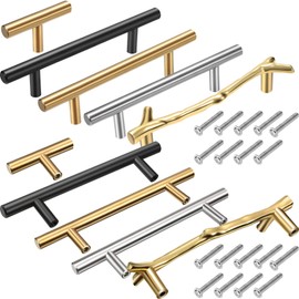 10 Pieces Handles for Resin Tray Molds, Stainless Steel Tray Handles Hardware with Screw Sets Drawer Kitchen Cabinet Door Pulls for Resin Crafts DIY Making Silicone Serving Tray Decoration