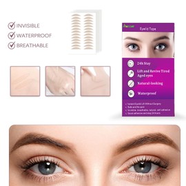 Natural Invisible Single Side Eyelid Tape Stickers(840Pcs 5MM Skin Color), Double Eyelid Tape for Hooded Eyes Invisible, nstant Eye Lift Without Surgery, Perfect for Uneven Mono-Eyelids