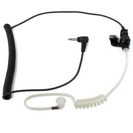 Retevis 3.5mm Receiver Listen Only Acoustic Tube Earpiece, 1 Pin Noise Cancelling Headset for Motorola Two Way Radios, Transceivers and Walkie Talkie Speaker Mic Jack (1 Pack)