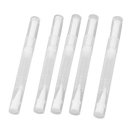 Bolígrafo Vacío para Aceite de Uñas, a Prueba de Fugas, Compacto y Portátil, Transparente, con Pincel para Brillo de Labios, Aceites Esenciales, Esmal