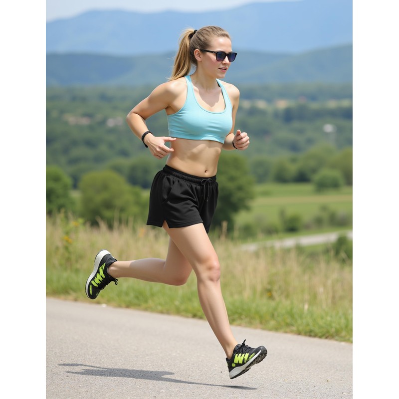 Quenteen - Pantalones cortos deportivos de algodón para mujer, de