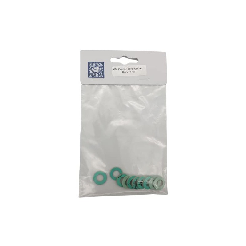 Green Fibre Washer 3/8" - Pack of 10