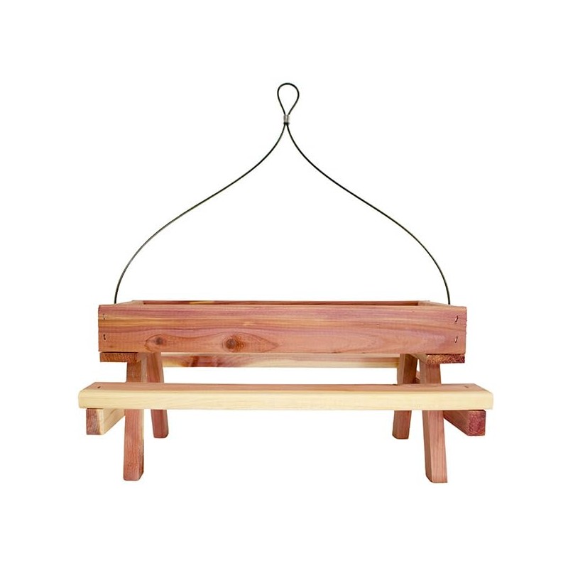 Amish Made Cedar Picnic Table Feeder by Prime Retreat