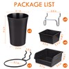 Pegboard Bins Cups with Hooks & Loops 12 Pack Peg