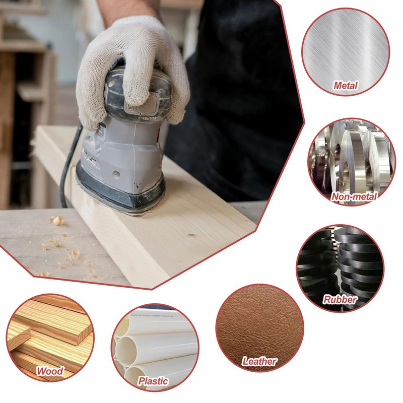60 PCS Mouse Detail Sander Pads, 5 Holes Triangle Sandpaper,