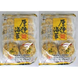 Want Want Rice Cracker Seaweed, 5.64 Oz (Pack of Two)