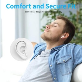 For Ulefone Power Armor 16S/23 Ultra/18T Ultra/18 Ultra/24/X12/22/X12 Pro/X11/Note 15 Earbuds, Nothing Phone 2A Wireless Earbuds, Deep Bass Stereo Sound, Bluetooth 5.2 Headphones HI-FI Stereo