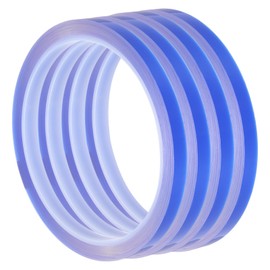 sourcing map 4 Rolls Heat Tape 6mm x 33m High Temperature Heat Resistant Transfer Tape for Sublimation Press Vinyl Electronics 3D Printers DIY Crafts, Blue