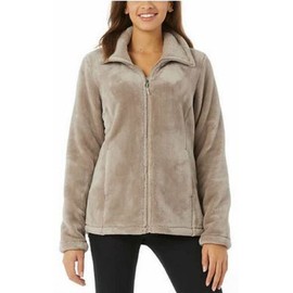 32 Degrees Heat Womens Full Zip Plush Jacket (Medium, Goat)