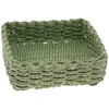 Boston International Woven Basket Napkin Holder Caddy, Lunch Size, Light