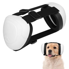 BERGWERK Dog Ear Muffs for Dog Hearing Protection,29dB NRR Dog Headphones for Noise Protection(White/Small)