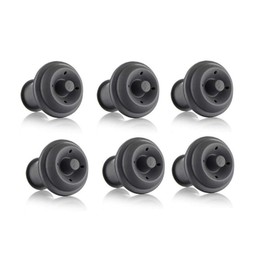 Vacu Vin Wine Saver Vacuum Stoppers Set of 6 â Grey