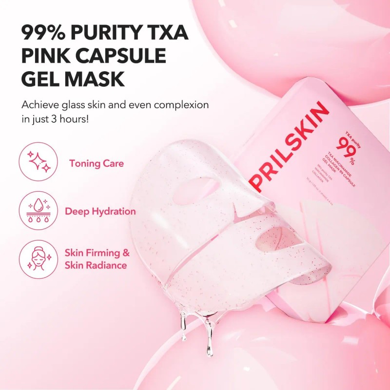 Trio Facial Serum Toner Lechoso Mascarilla Aprilskin Txa 99%