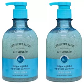 On The Body 온더바디 벨먼 사해소금 스크럽 바디클렌저 라임바질향 400ml x 2개/ On The Body Bellmon Dead Sea Salt Scrub Body Cleanser Lime Basil Scent 400ml x 2 [Scrub Body Cleanser Lime Basil Scent 400ml x 2 pieces]