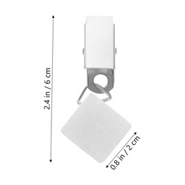 Vaguelly 8Pcs Marble Tablecloth Weights with Clips Non Slip Hangers for Outdoor Picnics Family Dinners Stylish Design Table Cover Weights White