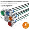 Gebildet 5pcs 10mm 3V-4.5V-5V-6V-7.5V-9VDC LED Metal Indicator Light Waterproof Signal