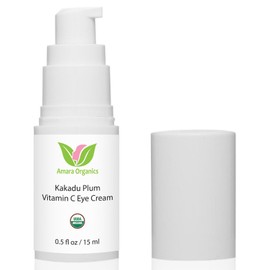 Amara Organics Kakadu Plum Vitamin C Eye Cream - USDA Certified Organic Skin Care - 0.5 fl oz